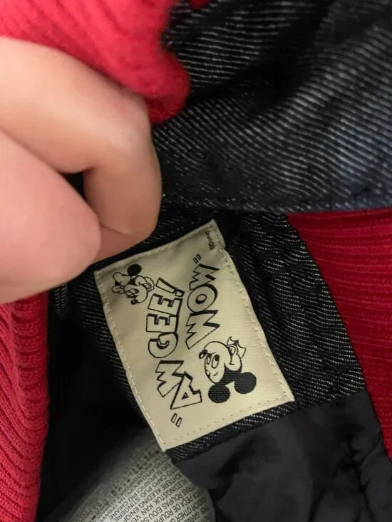 Zara Disney Harry Lambert Men Jean Jacket Bomber M Blue Denim 1300/330 NWT - Picture 7 of 16